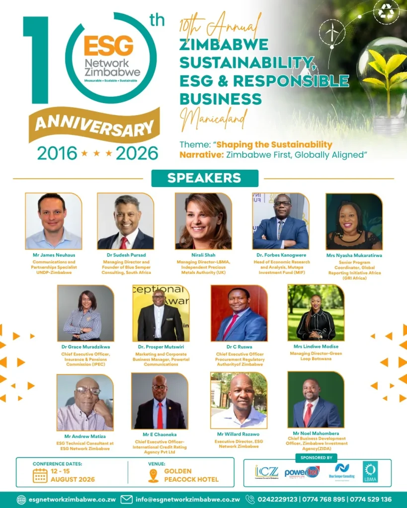 ESG Network Zimbabwe Sustainability Summit 2026 Speakers